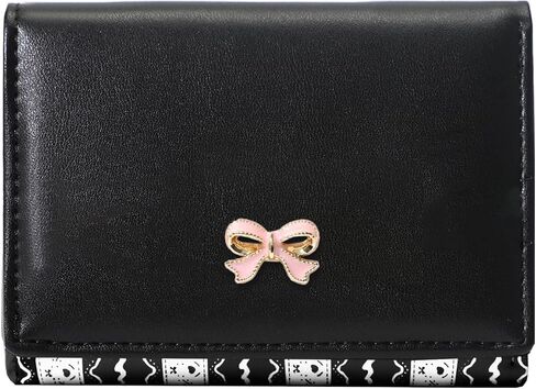 Sunwel Fashion Cute Wallets Girls Coquette Bow Small Wallet Pink Aesthetic with Card Slots ID Window Purse for Women in Saudi Arabia