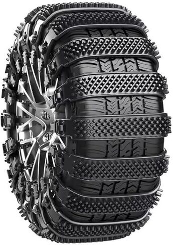 Snow Tire Chains for Infiniti Q60 2014-2020 2021 2022 2023 2024 2025, Reusable Emergency Tire Chains for Winter Use, Adjustable Tire Chain for Snow, Sand and Emergency Situations,A Orange in Kuwait