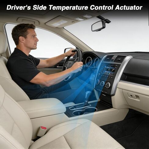مشغل باب مزيج HVAC يسار مشغل درجة الحرارة الرئيسي متوافق مع Honda Odyssey EX EX-L Touring 2005-2010 Honda Ridgeline RTL RTS 2006-2014 استبدال # 79160-SHJ-A41 604-0885 in Saudi Arabia
