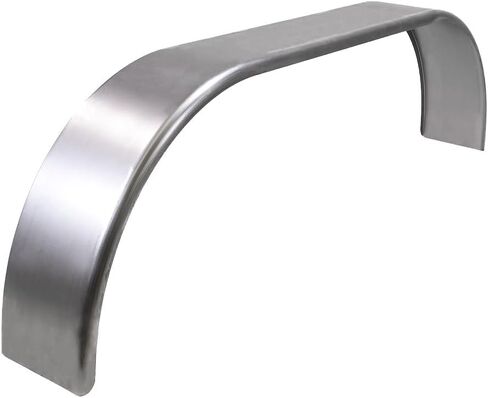 Husky Towing F0009 Tandem Axle Trailer Fender 72 بوصة × 9 بوصة × 20.5 بوصة من الصلب المدلفن على البارد بقياس 16 بوصة، يناسب العجلات مقاس 15-16 بوصة، نصف قطر أمامي 1 بوصة 90 زاوية خلفية فردية in Kuwait