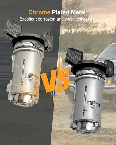 Ignition Switch & Door Lock Cylinders with Keys Fit for Chevrolet GMC Buick Cadillac Pickup Replace 924-791 12300443 701400 D1414B LC1428 in Saudi Arabia