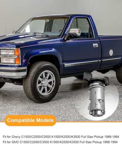 Ignition Switch & Door Lock Cylinders with Keys Fit for Chevrolet GMC Buick Cadillac Pickup Replace 924-791 12300443 701400 D1414B LC1428 in Saudi Arabia