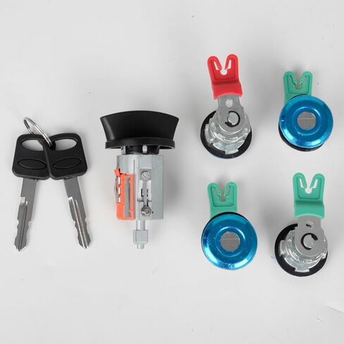 LC6177 Ignition Switch with Keys and Door Lock Cylinders Compatible with 1997-2020 E-150/E-250/E-350/Econoline Van Replace 703369 597638 in Saudi Arabia