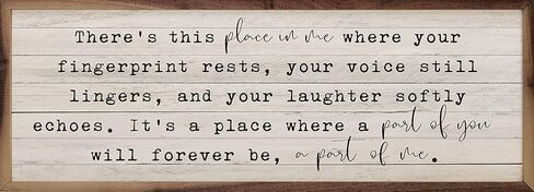 هدايا ذاكرة كيندريك المنزلية - يوجد هذا المكان ديكور تذكاري من الخشب الصلب للحزن أو الفجيعة الفريدة أو الحزن أو الهدايا التذكارية لفقدان أحبائك، هدية تعاطف، 30.48 سم × 10.16 سم in Kuwait
