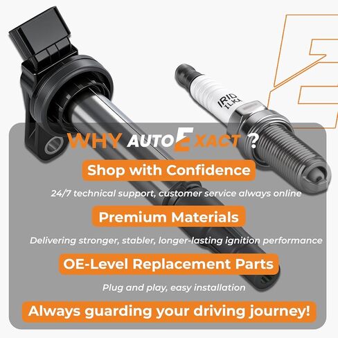 Ignition Coil Pack and Iridium Spark Plugs Kit Fit for Toyota 2009-2015 Corolla Prius Prius V/Plug-In Matrix Scion xD Lexus CT200h Pontiac Vibe 1.8L L4, Replacement for UF596 93501 4 Sets in Saudi Arabia