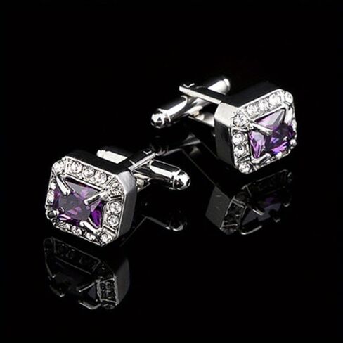 Luxury Zircon Crystal Cufflinks for Mens Women Shirt Touch Heart Lawyers Cuff Links Arm Button Gemelos Shirt Clip Button Gifts in Saudi Arabia