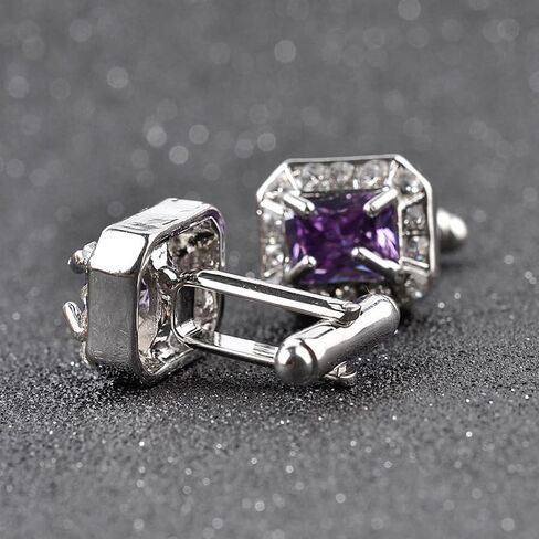 Luxury Zircon Crystal Cufflinks for Mens Women Shirt Touch Heart Lawyers Cuff Links Arm Button Gemelos Shirt Clip Button Gifts in Saudi Arabia