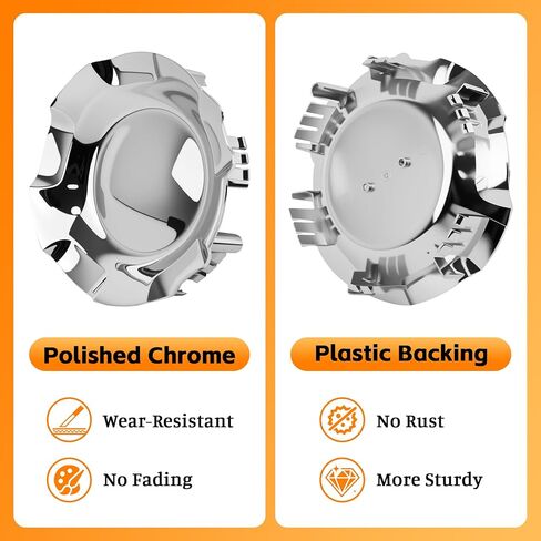 4 Pcs Wheel Center Caps Hubcap Cover, 20" 5-Spoke Wheels Only, Replace for 9596007 9595152, Compatible with Chevrolet Silverado Avalanche 2007-2013 Suburban Tahoe 2007-2014 in Saudi Arabia