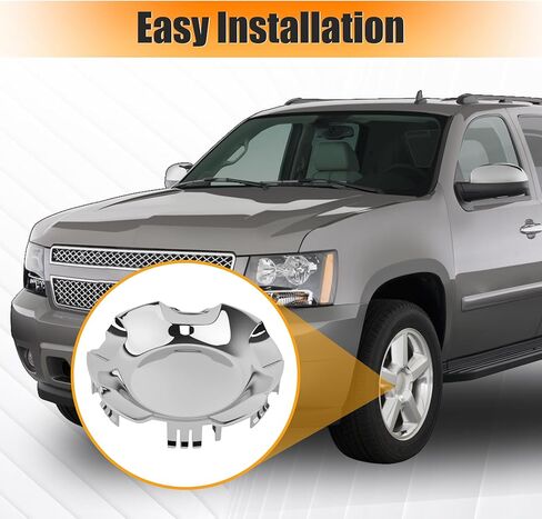 4 Pcs Wheel Center Caps Hubcap Cover, 20" 5-Spoke Wheels Only, Replace for 9596007 9595152, Compatible with Chevrolet Silverado Avalanche 2007-2013 Suburban Tahoe 2007-2014 in Saudi Arabia