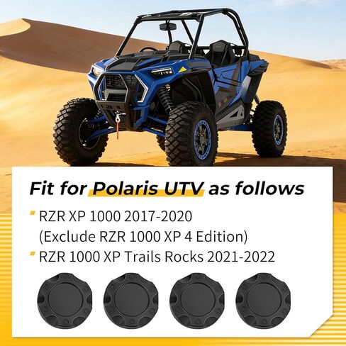 M MATI 4Pcs Front or Rear Wheel Center Caps for Polairs RZR XP 1000 2017-2020 RZR 1000 XP Trails Rocks 2021-2022 1522853-655 in Saudi Arabia