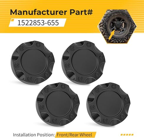 M MATI 4Pcs Front or Rear Wheel Center Caps for Polairs RZR XP 1000 2017-2020 RZR 1000 XP Trails Rocks 2021-2022 1522853-655 in Saudi Arabia