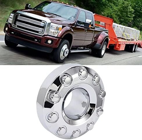 Heavy Duty Truck Hub Caps, Durable 10 Lug Design Wheel Center Covers 19.5 Inch Pair for Fleet Managers Daily Commuters Off-Road Enthusiasts in Saudi Arabia