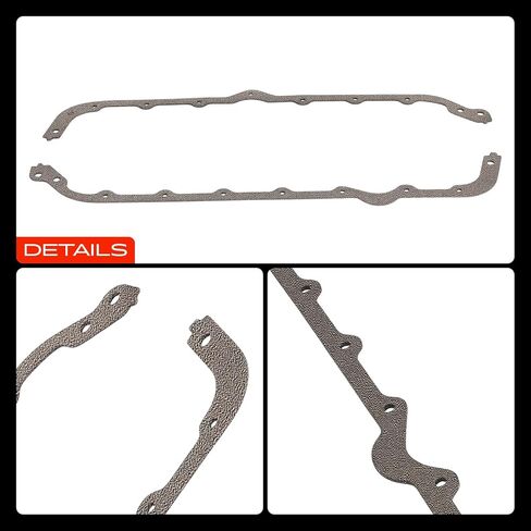 A-Premium 4.7L 4.8L 5.0L 5.6L 5.9L 6.4L 6.6L Engine Oil Pan Gasket Set, Compatible with Jeep Cherokee, Grand Wagoneer, J10, CJ7, Commando, J-100 & International Harvester 100 & Bricklin SV-1 & AMC AMX in Saudi Arabia