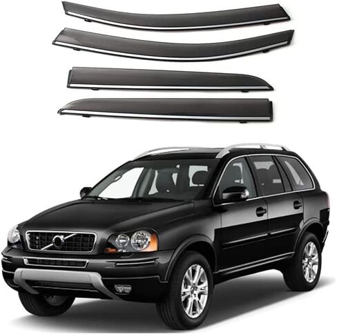 4pcs Car Front Rear Wind Deflectors for Volvo XC90 2006-2014 Side Door Windows Wind Rain Deflectors Smoke Guard Shade Wind Shield Accessories in Saudi Arabia