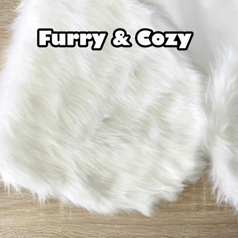 SIQITECHNO Women's Faux Fur Wrap and Shawl Cape with Pearl Brooch 1920s Fur Cover Up for Bridal Wedding Evening Party in Saudi Arabia