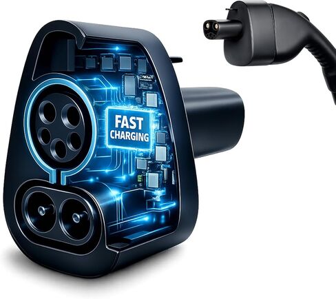محول CCS1 إلى Tesla للطراز 3/Y/S/X 2021+، محول CCS Combo 1 لمركبات NACS EV التي تدعم CCS في شاحن تيار مستمر فقط، شحن سريع يصل إلى 250 كيلو واط/500 أمبير، متوافق مع محطة شحن المستوى 3 in Kuwait