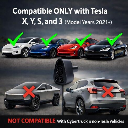 محول CCS1 إلى Tesla للطراز 3/Y/S/X 2021+، محول CCS Combo 1 لمركبات NACS EV التي تدعم CCS في شاحن تيار مستمر فقط، شحن سريع يصل إلى 250 كيلو واط/500 أمبير، متوافق مع محطة شحن المستوى 3 in Kuwait