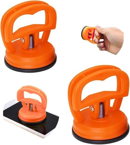Car Dent Puller, 2PCS Car Dent Remover Tools for Car Dent Repair, Dent Popper, Small Dent Puller, Screen Repair Kit Suction Cups for Glass, Screen, Tiles & Objects Moving, Orange in Saudi Arabia