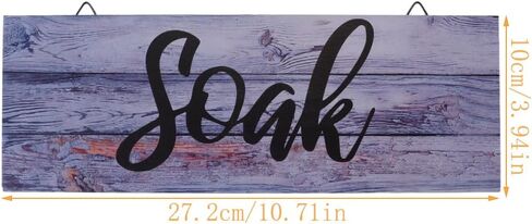 Alnicov 3PCS Wooden wall sign Farmhouse Bathroom Wall Decors Relax Renew Refresh Signs Vintage Wood Wall Signs for Home Bathroom Laundry Room Décor in Saudi Arabia