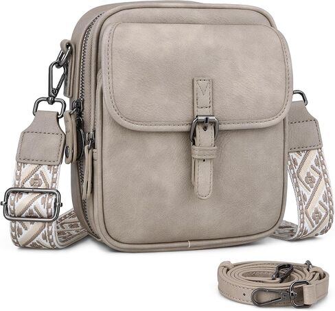 Leather Crossbody Bags for Women Small Messenger Bag Cell Phone Purse Shoulder Handbags with Rfid Card Slots in Saudi Arabia