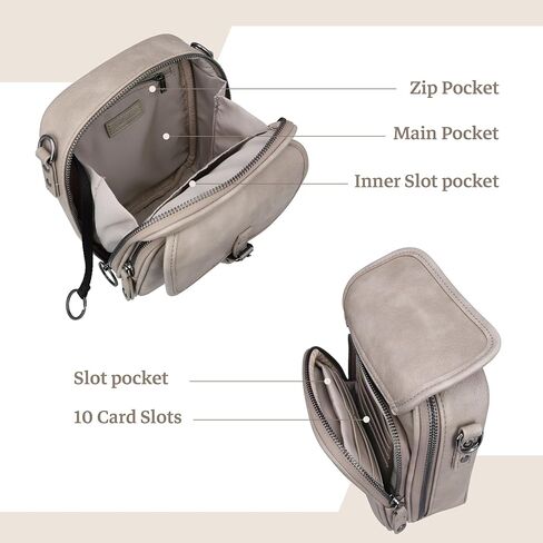 Leather Crossbody Bags for Women Small Messenger Bag Cell Phone Purse Shoulder Handbags with Rfid Card Slots in Saudi Arabia
