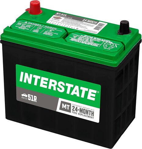 Interstate Batteries Group 51R Car Battery Replacement (MT-51R) 12V, 500 CCA, 24 Month Warranty, Replacement Automotive Battery for Cars, SUVs in Saudi Arabia
