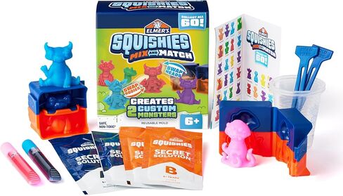 Elmer’s Squishies Mix and Match DIY Squishy Toys Kids Crafts Creates 2 Mix and Match Characters 12 Piece Kit in Saudi Arabia