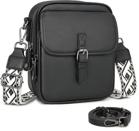 Leather Crossbody Bags for Women Small Messenger Bag Cell Phone Purse Shoulder Handbags with Rfid Card Slots in Saudi Arabia