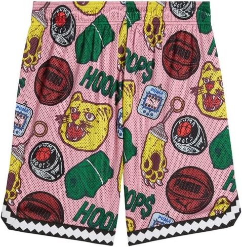 PUMA Mens Commissioner Dylan Reversible AOP 7 Inch Shorts Casual Bottoms Casual - Black in Saudi Arabia
