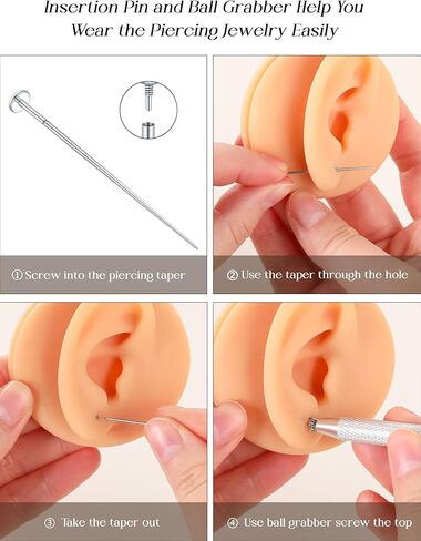 16G 18G Internal Thread Stud Earrings for Women Surgical Steel Labret Piercing Jewelry for Tragus Helix Rook Conch Monroe Lip Labret Jewelry in Saudi Arabia