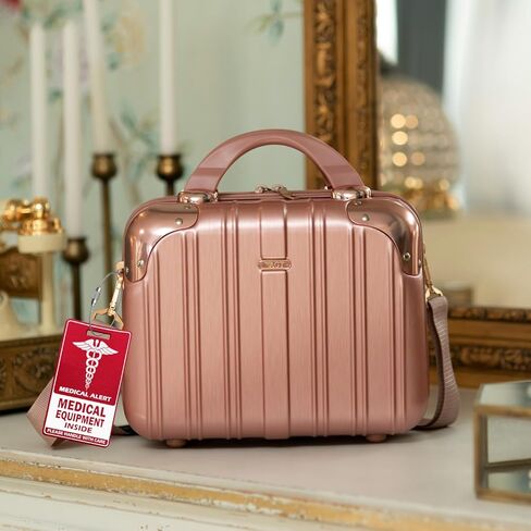 عبوتان من علامة الأمتعة للمعدات الطبية المصنوعة من الألومنيوم، مستلزمات طبية حمراء داخل علامة الجهاز الطبي وعلامات الهوية الطبية للسفر in Kuwait