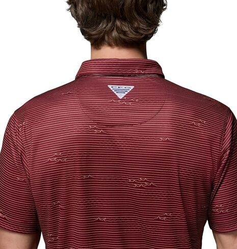 Columbia Men's Collegiate Super Terminal Tackle Polo, FSU - Cabernet, X-Large in Saudi Arabia
