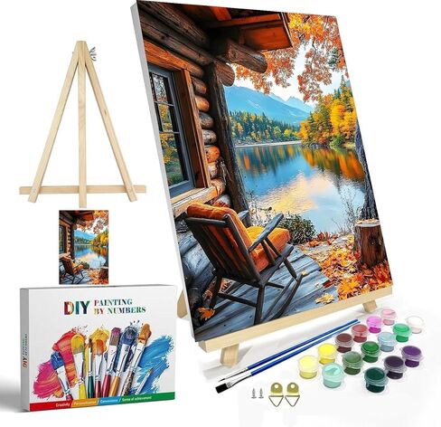 igoodom Paint by Numbers Kit for Adults Beginner – Highway Adult Paint-by-Number on Canvas, DIY Acrylic Painting Set for Home Decor, 16x20in in Saudi Arabia