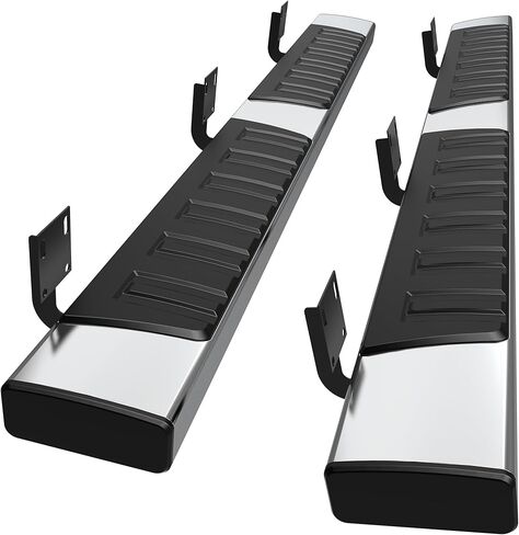 6 Inches Running Boards & Steps Compatible with 2004-2024 Nissan Titan & 2016-2024 Titan XD Crew Cab (4 Full Size Doors), A Pair Side Steps for Nissan Crew cab, Aluminum Step Bars in Saudi Arabia