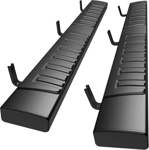 6 Inches Running Boards & Steps Compatible with 2004-2024 Nissan Titan & 2016-2024 Titan XD Crew Cab (4 Full Size Doors), A Pair Side Steps for Nissan Crew cab, Aluminum Step Bars in Saudi Arabia