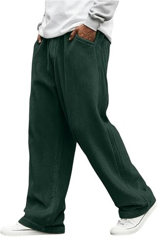 سروال قصير رجالي سروال واسع الساق مستقيم Sweatpants مرونة الخصر الرباط عادية فضفاضة تناسب السراويل حجم كبير وتتسابق in Saudi Arabia