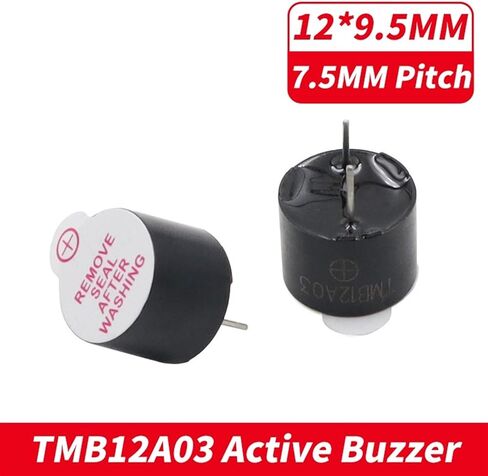 10pcs/lot 3V 12095 Active Buzzer Magnetic Long Continous Beep Tone Alarm Ringer 12x9.5mm Active Piezo Buzzers TMB12A03 in Saudi Arabia