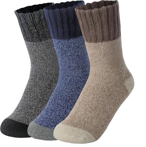 Socks for Women/Mens - 3 Pairs Winter Socks Cold Weather Thick Cozy Knit Warm Womens Sock in Saudi Arabia