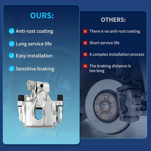 19B6284A 19B6285A مجموعة فرجار الفرامل الخلفية لسيارة Ford C-Max 2013-2018، Ford Escape 2013-2016، Ford Transit Connect 2014-2018، Mazda 3 2009-2013، Mazda 3 Sport 2010-2013، يسار ويمين in Saudi Arabia