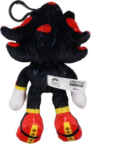 JUST FUNKY Sonic The Hedgehog Key Ring Plush Shadow Design Clip on Hook Keychain in Saudi Arabia