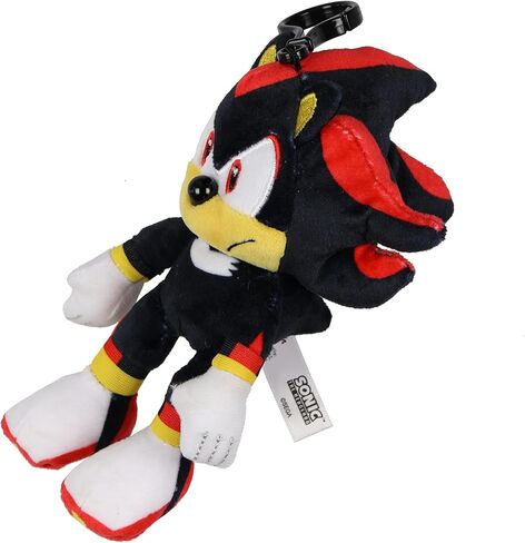 JUST FUNKY Sonic The Hedgehog Key Ring Plush Shadow Design Clip on Hook Keychain in Saudi Arabia