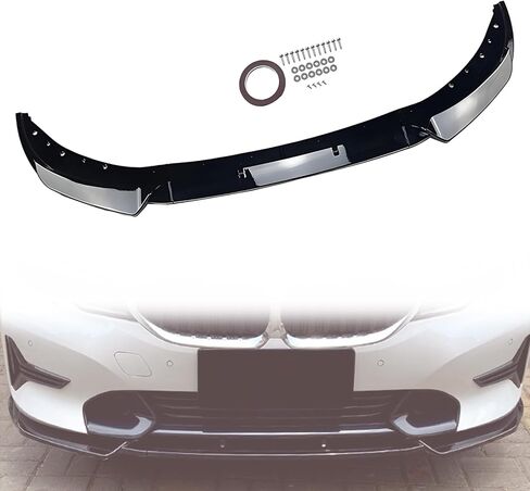 Front Bumper Lip Splitter Spoiler Fit for BMW 3 Series G20 G21 320i 325i 330i 320e 2019 2020 2021 2022 Non M Sport Gloss Black 3pcs in Kuwait