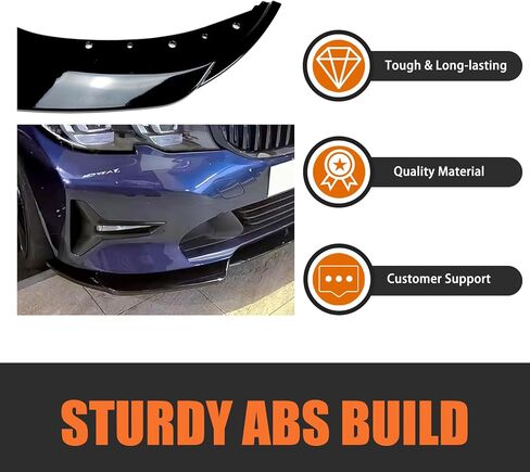 Front Bumper Lip Splitter Spoiler Fit for BMW 3 Series G20 G21 320i 325i 330i 320e 2019 2020 2021 2022 Non M Sport Gloss Black 3pcs in Kuwait