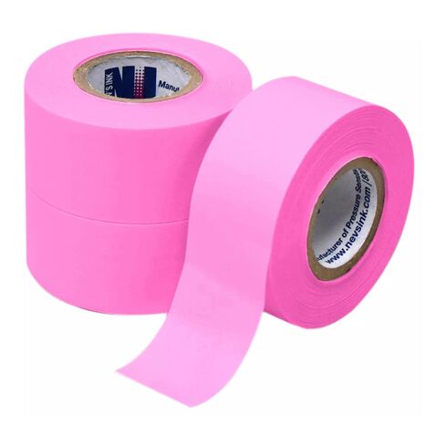 شريط ملصقات Nev's Ink TC-10-Rose، عرض 1 بوصة، طول 500 بوصة، لون وردي (علبة مكونة من 12 قطعة) in Kuwait