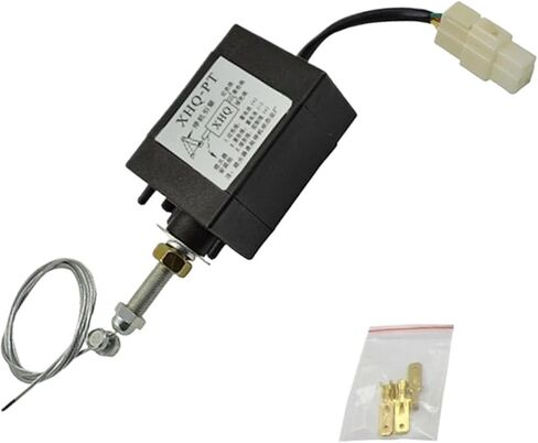 1pc 12V Normally Close Type Diesel Engine Flame Out Device Stop Solenoid Valve 24V XHQ-PT Power Off Pull Type Flameout Magnetic(Without bracket,24V) in Kuwait
