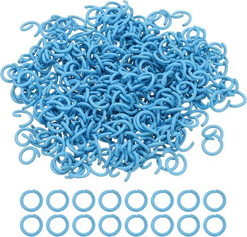 PATIKIL Open Jump Rings, 400 Pcs 8mm Round Ring Charm Loops Connector for Jewelry Making Supplies DIY Craft Keychains Necklaces Earrings, Purple in Saudi Arabia