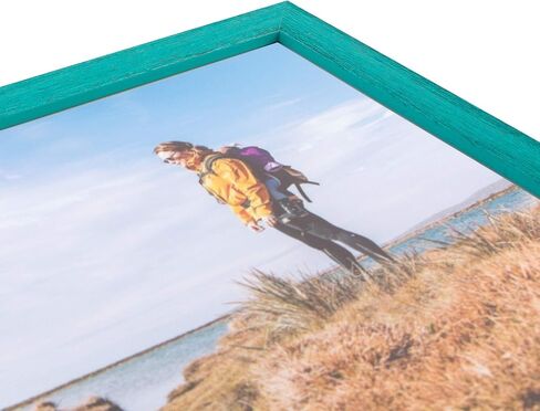ArtToFrames 16x20 Inch Green Picture Frame, This 1 Inch Custom Wood Poster Frame is Aqua, Great for Your Art or Photos - Comes with 060 Plexi Glass in Saudi Arabia