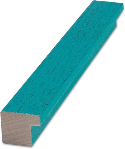 ArtToFrames 16x20 Inch Green Picture Frame, This 1 Inch Custom Wood Poster Frame is Aqua, Great for Your Art or Photos - Comes with 060 Plexi Glass in Saudi Arabia