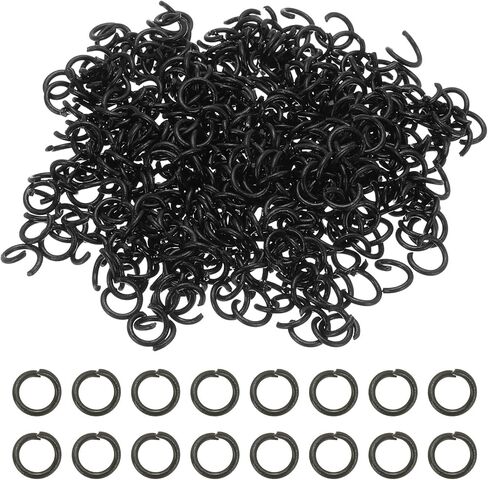 PATIKIL Open Jump Rings, 400 Pcs 8mm Round Ring Charm Loops Connector for Jewelry Making Supplies DIY Craft Keychains Necklaces Earrings, Purple in Saudi Arabia