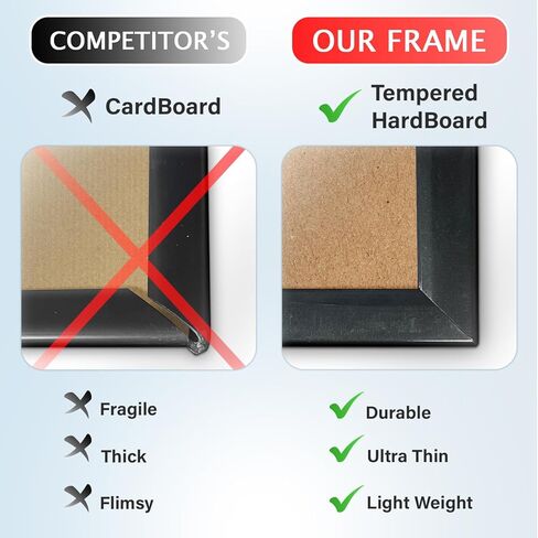 إطار ملصق Plexon مقاس 18 × 24 أسود، جدار أفقي أو عمودي، مجموعة من 10 إطارات ملصقات مقاس 18 × 24، صورة ألغاز معلقة، ملصق متين 24 × 18 إطار شبكي مصقول أمامي، طقم إطار معرض الحائط in Kuwait